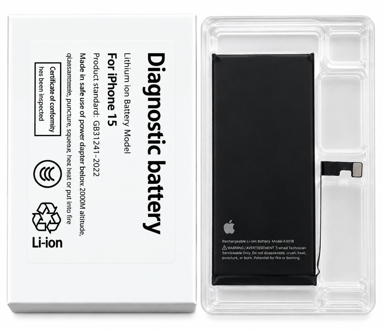 iPhone 15 — аккумулятор с верификацией