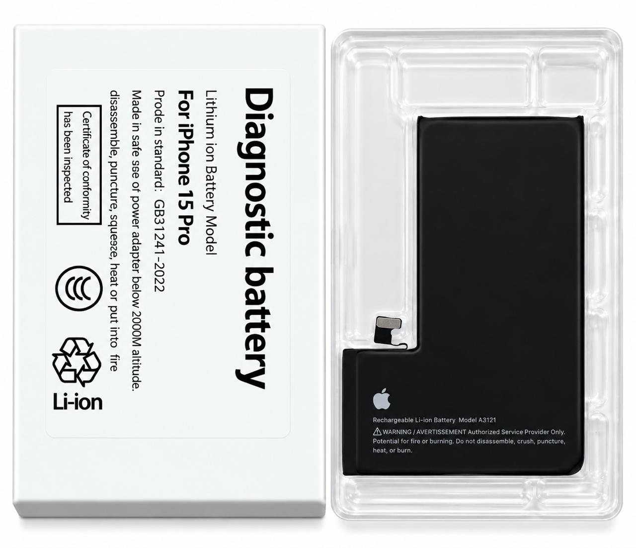 iPhone 15 Pro — аккумулятор с верификацией